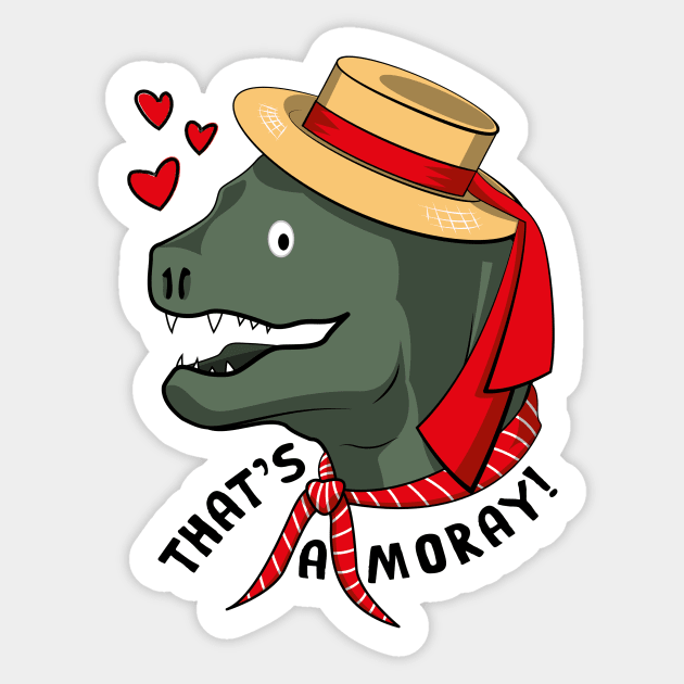 That's A Moray! Sticker by LittleBearArt